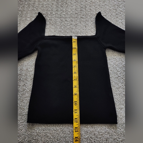 Zara black off shoulder crop top Size Medium - Picture 4 of 7